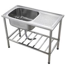 Add to compare remove product. New Rinocon Stainless Steel Single Sink Single Drainer C W Stainless Steel Stand Rdiy10050sbd Shopee Malaysia