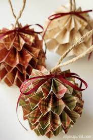 The pieces of such paper should be glued to the cardboard base you can cut using simple plates. Diy Paper Christmas Ornaments Paper Christmas Ornaments Christmas Paper Christmas Crafts
