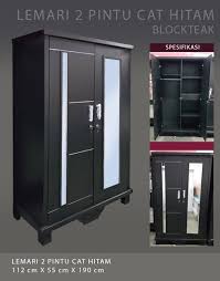Fitur utama lemari pakaian ini adalah fleksibilitasnya sebagai penyimpanan fungsional di ruang kamar yang kecil. Jual Lemari Pakaian 2 Pintu Kayu Blockteak Di Lapak Toko Meubel Marga Jaya 2 Bukalapak