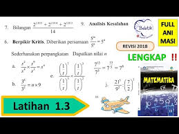 Lengkap Latihan 1 3 Kelas 9 Smp Mts Semester 1 Pembagian Bilangan Pangkat Mtk Bse Revisi 2018 Hal 30 Youtube