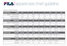 Buy Fila T Shirt Size Chart 62 Off