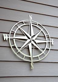 Nautical Compass Rose Metal Wall Art Etsy In 2021 Exterior Wall Art Outdoor Metal Wall Art Metal Wall Art Decor