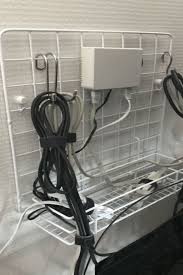 100均グッズでテレビ裏配線整理術 収納 配線 収納 100均