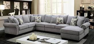 Colors clash, leg finishes don't appear exactly as you'd like them to be, and the overall effect is one of. Cm6156gy 3 Pc Skyler Gray Fabric Sectional Sofa With Nail Head Trim Accents