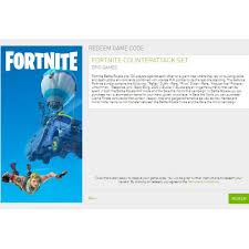 Use this fortnite rewards code to get some legendary and premium fortnite redeem code is a 12 character based code that used to get free rewards for fortnite game. Fortnite Counterattack Set Toys Games Video Gaming Video Games On Carousell