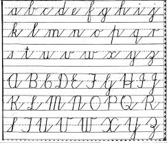 Free Cursive Handwriting Charts Teaching Cursive