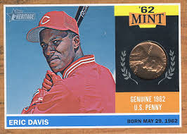 1984 borden dairy cincinnati reds stickers #nno eric davis. Why Eric Davis Is No Ordinary Relic 2011 Topps Heritage 62 Mint Wax Pack Gods