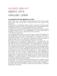 Nuevo español en marcha 1 consta de libro del alumno + cd mp3. Leblanc Maurice Arsenio Lupin El Caballero Ladron Science Ciencia Filosofica