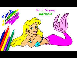 Cara gambar mudah putri duyung lol surprise easy drawing with. Putri Duyung Cara Menggambar Mewarnai Gambar Kartun Mermaid Youtube