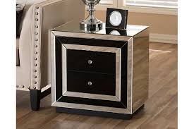 Best master furniture sylas 6 drawer silver crystal mirrored nightstand. Cecilia Mirrored Two Drawer Nightstand Ashley Furniture Homestore