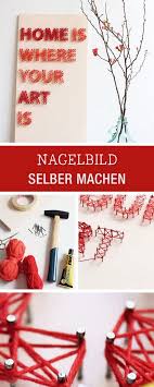 Diy Fur Kreative Wohndeko Nagelbild Selbermachen Tutorial For A Handmade Nail Picture Crafting With Yarn Via Dawanda Com Nagelbilder Handgemachte Wohndekoration Und Selbermachen