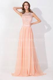 Peach Pink Long High Neck Cheap Prom Dresses 2015 Lace Real Image Backless Sheer Long Evenin Peach Bridesmaid Dresses Bridesmaid Dresses Peach Long Peach Dress
