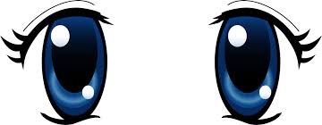 Ojos Kawaii. Imágenes PNG Dibujos para Colorear