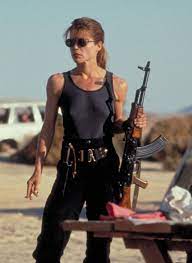 Linda Hamilton as Sarah Connor in Terminator 2 (1991) : r/OldSchoolCool