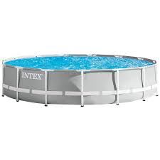 Piscine Intex Tubulaire Hors Sol Ronde Prism Frame 4 57 X H1 22m