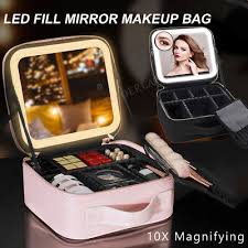 Led Mirror Vanity Case Beauty Box Gift