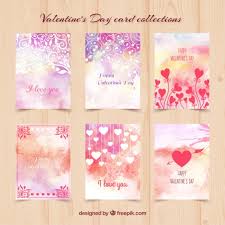 Design your own printable & online happy mother's day cards. Watercolor Valentine Day Cards Free Vectors Ui Download
