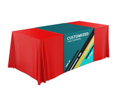 Custom Printed Table Runners Trade Show Table Runners Printed Table Runner Table Runners Personalized Table Runner