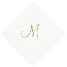 Huge collection · independent designers · 100% guaranteed Personalization By Caspari Mahogany Script Single Initial Personalized Cocktail Napkins Caspari