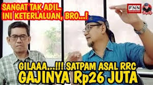 Informasi yang anda cari adalah gaji satpam… Gaji Satpam Asal Rrc Rp26 Juta Satpam Lokal Suara Nasional