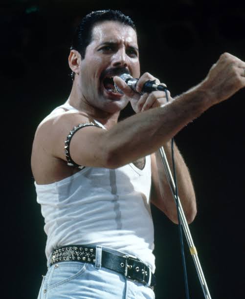 Mga resulta ng larawan para sa Freddie Mercury, lead singer of Queen band"