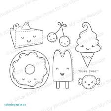 Kawaii food, kawaii cat, kawaii unicorns. Kawaii Dessert Adorable Kawaii Food Coloring Pages Coloring And Drawing