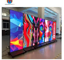 Gob Full Color Easy Install Shop Mall P1.8 P2 P2.5 P3 Indoor Outdoor 640*1920mm LED Poster Floor Stand Movable Advertising Screen Panel
