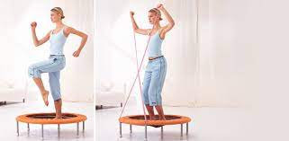 Übungen für trampolin & mehr. Sanftes Training Auf Dem Mini Trampolin