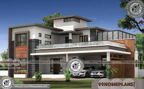 The jerkinhead roof is a common roof design as it provides good wind resistance as well as the architectural elements it provides. Plans For 4 Bedroom House With Double Floored Flat Roof Modern Design