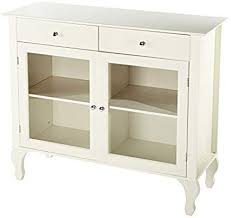 Amazon Com Target Marketing Systems Layla Collection Modern Antique Style Two Drawer Two Cabinet White Sideboard Buffet Kitchen Cabinet Design White Buffet