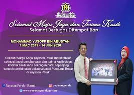 Semoga kita terus maju dan jaya. Ucapan Selamat Maju Jaya Dan Yayasan Perak Rasmi Facebook