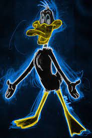 Daffy Duck Neon By Alanschell Looney Tunes Wallpaper Looney Tunes Show Beautiful Fantasy Art
