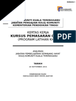 Tapomoy (2005) menyatakan latihan ialah proses yang sistematik dan dirancang untuk meningkatkan pengetahuan, kemahiran dan sikap pekerja. Contoh Kertas Kerja Latihan