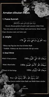 Hadirin yang dirahmati allah, abu nu'aim dan ibnussunni meriwayatkan bahwa rasulullah shallallahu 'alaihi wa sallam setiap kali memasuki bulan rajab, beliau membaca doa Pin Oleh Naya Di Amalan Bulan Rajab Bulan