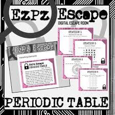 Students Will Have A Blast With This Periodic Table Of Elements Escape Room Students Will Use Their Knowledge Of The Periodic Escape Room Co Teaching Science