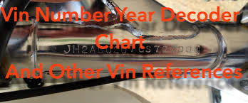 Vin Number Year Decoder Chart