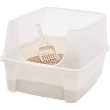 Pet Cat Kitty Open Top Cats Litter Box With Shield And Scoop Tidy New Click On The Image For Additional Detai Litter Box Cat Litter Box Cleaning Litter Box