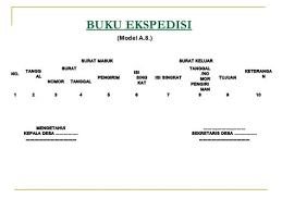 Buku ini biasanya ada dijual di toko buku. Contoh Buku Ekspedisi Surat Masuk Dan Keluar