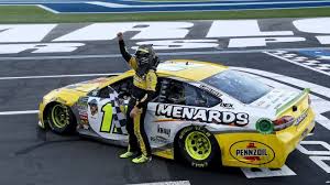 Monster energy makes energy drinks (its chief competitor is red bull) and is based in corona, calif. History In The Making Ryan Blaney Wins Wild Race At Charlotte Roval As 4 Drivers Are Eliminated From Playoffs Cupscene Com