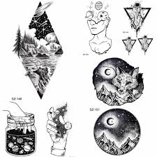 July 10 at 2:14 pm ·. Buy 1pc Diamond Black Mountain Fox Temporary Tattoo For Men Sticker Body Moon Waterproof Fake Arm Tattoo At Affordable Prices Free Shipping Real Reviews With Photos Joom