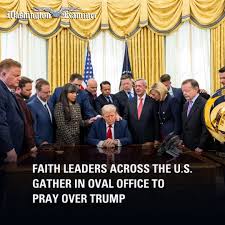 The White House invited multiple faith leaders from across the nation to  visit the Oval Office