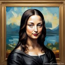 mona lisa with the barcelona shirt Prompts