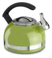 This item is currently unavailable. Kitchenaid 2 Qt Steel Handle Band Tea Kettle Whistle Kten20cbkl Sunkissed Lime For Sale Online Ebay