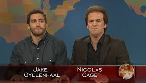 The 39th season of snl came to a close last night, and, naturally, the show went out on a bang worthy of the occasion. Jake Gyllenhaal On Saturday Night Live Weekend Update With Andy Samberg Popsugar Entertainment
