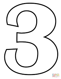 Disegno Di Numero 3 Da Colorare Disegni Da Colorare E Stampare Gratis Disegni Da Colorare Disegni Lavori A Traforo
