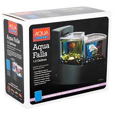 Aqua Culture Aqua Falls Betta Fish Aquarium Kit 1 3 Gallon Black Aqua Culture Aquarium Kit Betta Fish