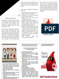 Permintaan darah di pmi tidak hanya dari kota depok, tetapi juga dari luar daerah. Brosur Donor Darah