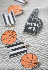 Diy Printable Basketball Banner Diy Basketball Entertaining Ideas Basketball Party Decor Inspired By C Diy Basketball Basketball Banners Basketball Party