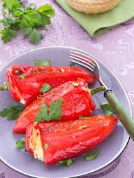 Poivrons Farcis Vegetarien Recette Poivrons Farcis Recette Poivron Farci Poivrons Farcis Vegetarien