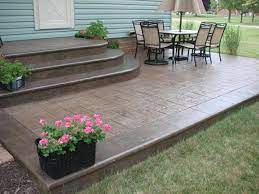Stegmeier Intermediate Stepliners With California Weave Patio Concrete Patio Designs Patio Steps Patio Stairs